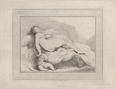 Sleeping Venus and Love, 1799 by Thomas Rowlandson