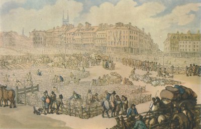 Smithfield Meat Market by Thomas Rowlandson