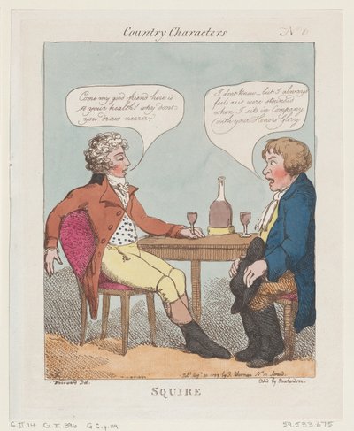 Squire, August 30, 1799 by Thomas Rowlandson