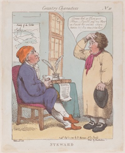 Steward, September 10, 1799 by Thomas Rowlandson