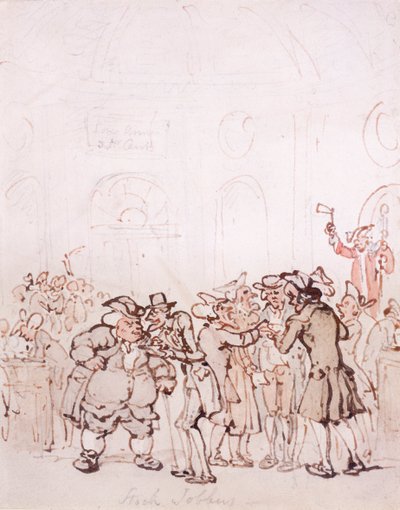 Stock Jobbers by Thomas Rowlandson