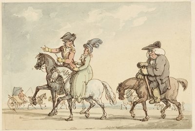 Study for Comforts of Bath by Thomas Rowlandson