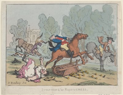 Symptoms of Restiveness, 1807 by Thomas Rowlandson