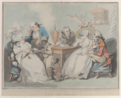 Tea on Shore by Thomas Rowlandson