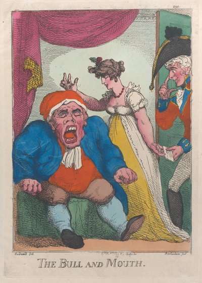 The Bull and Mouth, 1808-09 by Thomas Rowlandson