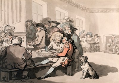 The Chocolate House, 1787 by Thomas Rowlandson