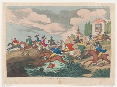 The City Hunt, ca. 1810 by Thomas Rowlandson