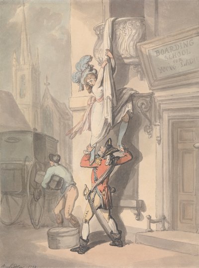 The Elopement by Thomas Rowlandson