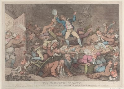 The Harmonic Society by Thomas Rowlandson