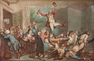 The Hunt Supper by Thomas Rowlandson