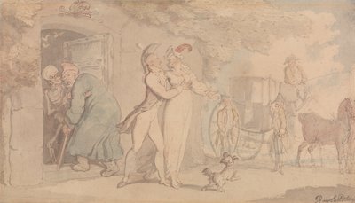 The Mausoleum by Thomas Rowlandson