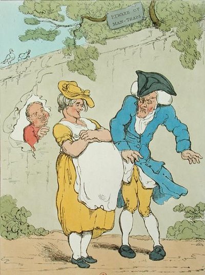 The Pregnant Woman by Thomas Rowlandson
