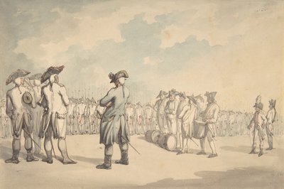 The Review, ca. 1800 by Thomas Rowlandson