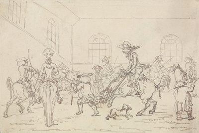 The Riding School by Thomas Rowlandson