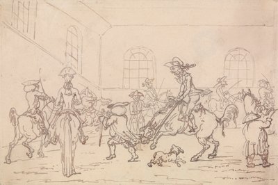 The Riding School by Thomas Rowlandson