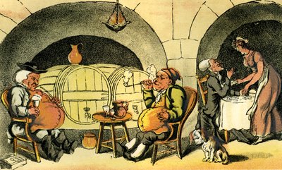 The cellar quartetto by Thomas Rowlandson