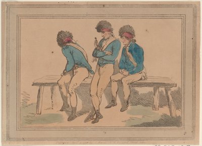 Three Volunteers by Thomas Rowlandson