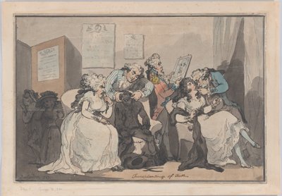 Transplanting of Teeth, 1787 by Thomas Rowlandson