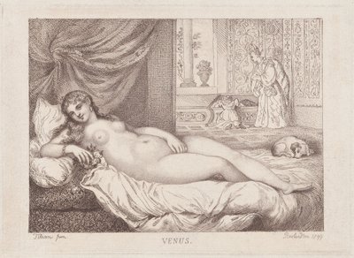 Venus of Urbino by Thomas Rowlandson