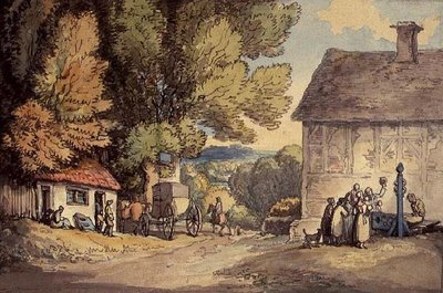 Village Green by Thomas Rowlandson