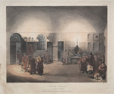Watch House, St. Mary Le Boue by Thomas Rowlandson