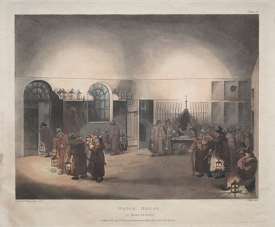 Watch House, St. Mary Le Boue by Thomas Rowlandson