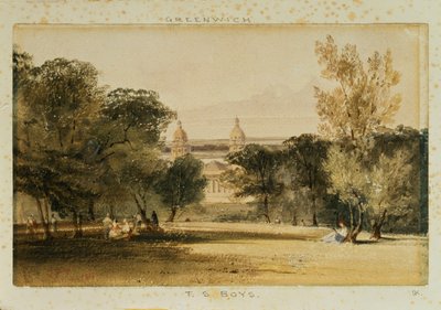 Greenwich Hospital from the Park, 1830 by Thomas Shotter Boys