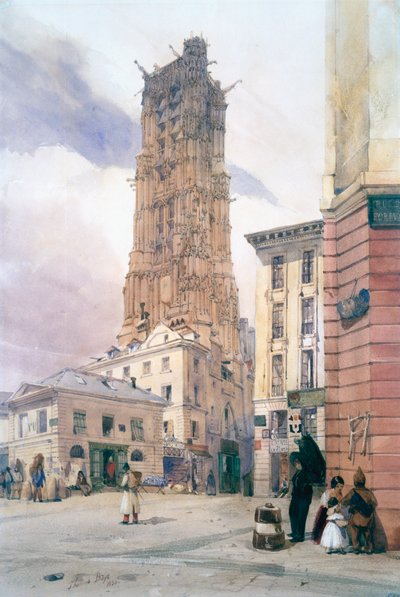 St Jacques Tower, 1834 by Thomas Shotter Boys
