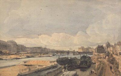 The Pont des Arts, Paris by Thomas Shotter Boys