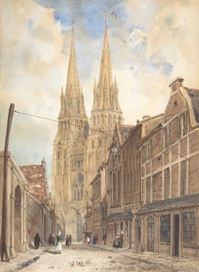 View of Bayeux by Thomas Shotter Boys