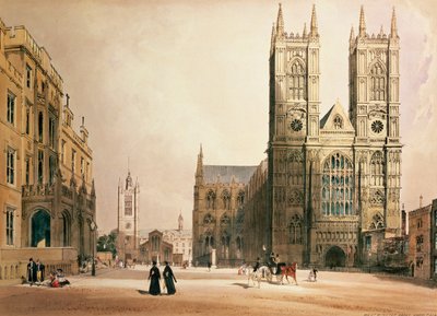 Westminster Abbey and Hospital, 1842 by Thomas Shotter Boys