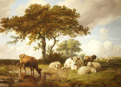 Repose in the Meadows by Thomas Sidney Cooper