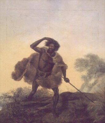 Aborigine with Spear by Thomas Tyrwhitt Balcombe