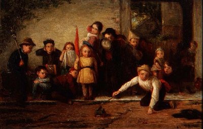 Volunteers at Artillery Practice by Thomas Webster