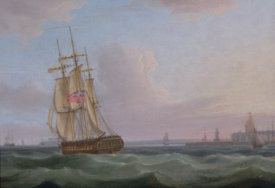 Shipping off Dover by Thomas Whitcombe