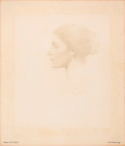 Head of a Girl by Thomas Wilmer Dewing