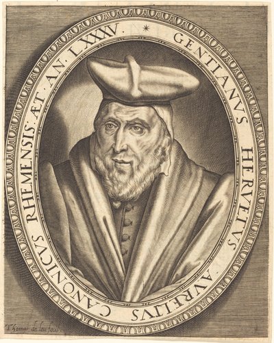 Gentien Hervet, Canon of Reims by Thomas de Leu