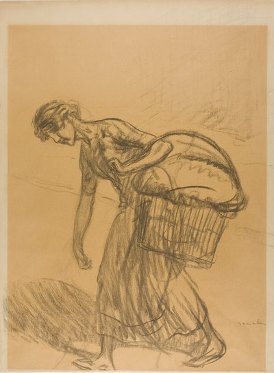 Laundress by Théophile Alexandre Pierre Steinlen