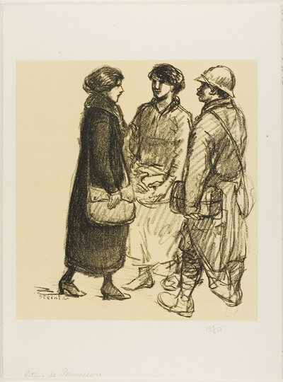 On Leave by Théophile Alexandre Pierre Steinlen