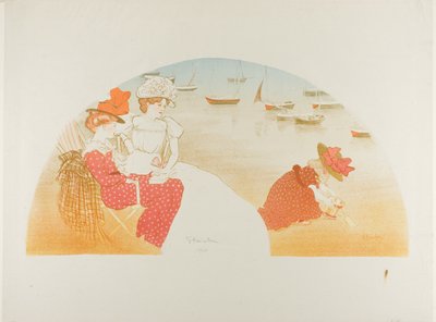 On the Beach by Théophile Alexandre Pierre Steinlen