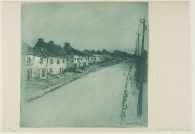 Road Through a Village by Théophile Alexandre Pierre Steinlen