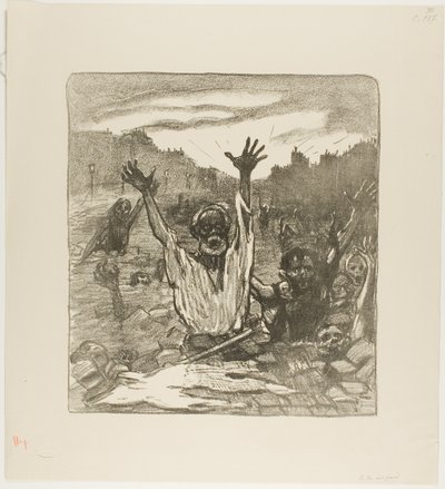 The Cry of the Streets! by Théophile Alexandre Pierre Steinlen
