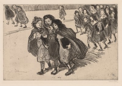 Coming from School by Théophile Alexandre Steinlen