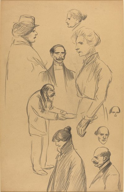 Figure Studies by Théophile Alexandre Steinlen