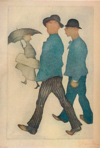 Les Deux Gigolos by Théophile Alexandre Steinlen