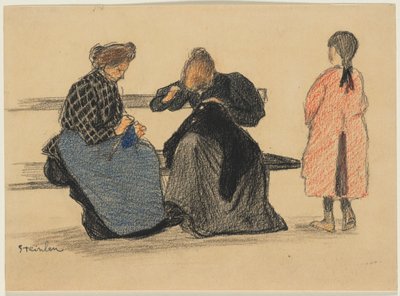 Three Figures by Théophile Alexandre Steinlen