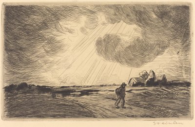 Thunder Storm by Théophile Alexandre Steinlen