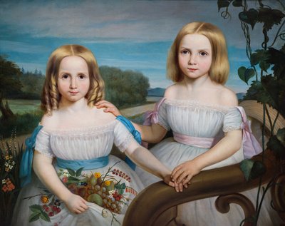 Olympe and Flore Chauveau by Théophile Hamel
