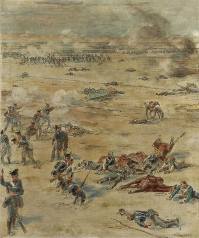 Battlefield in the Napoleonic Wars by Théophile Poilpot
