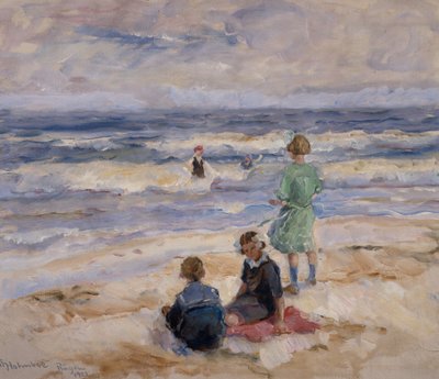 Bathing Children by Thorolf Holmboe